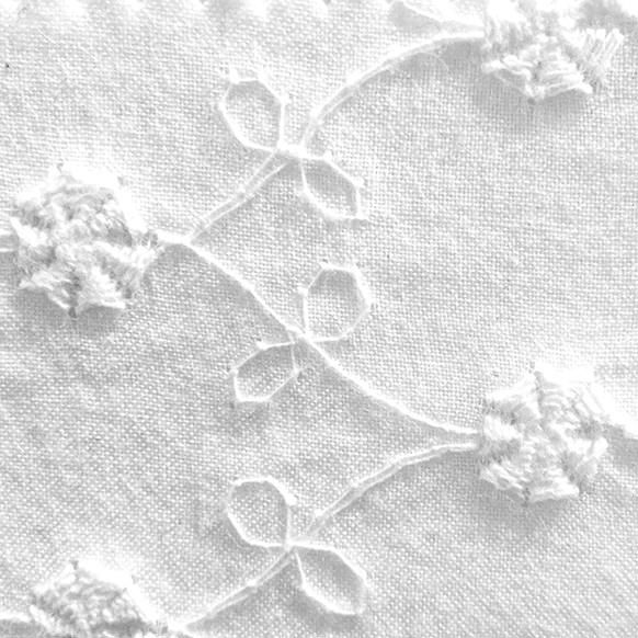 Italian fabric with lace flowers Tessuti dell'arte