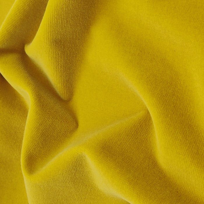 Natural velvet. Ткани бархат вискоза желтые цветы на белом.